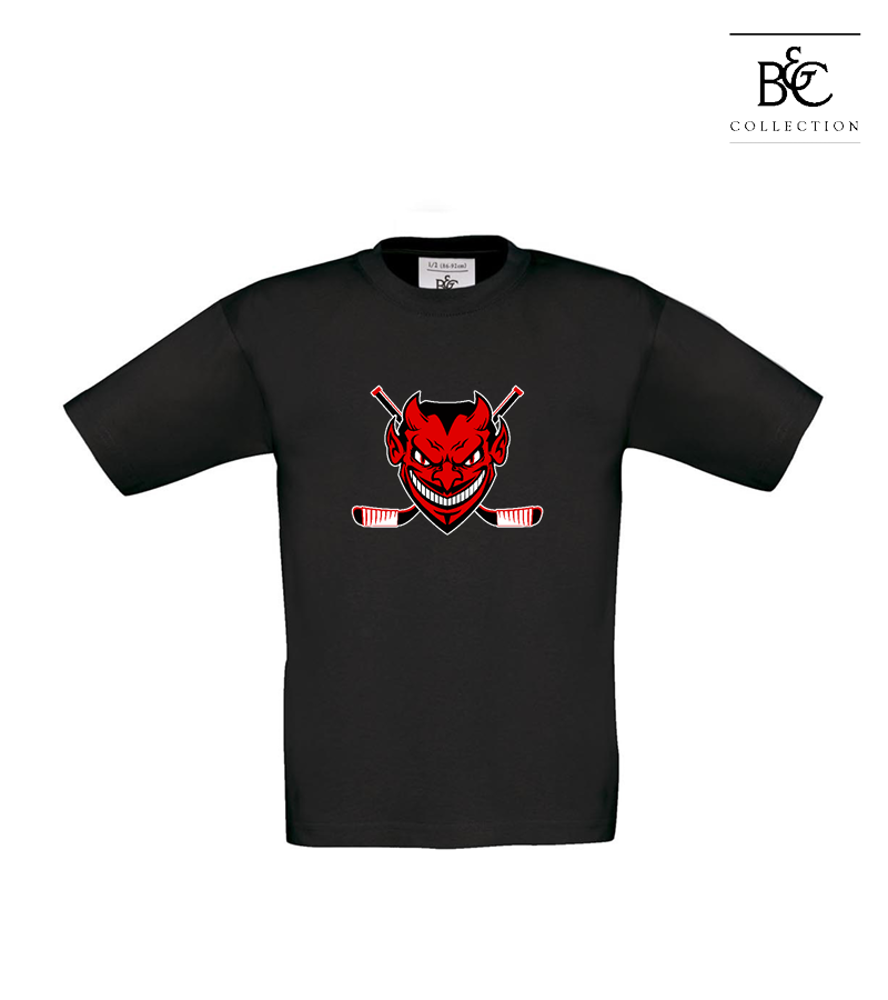B&C Kinder T-Shirt Black "Anton Frontprint"