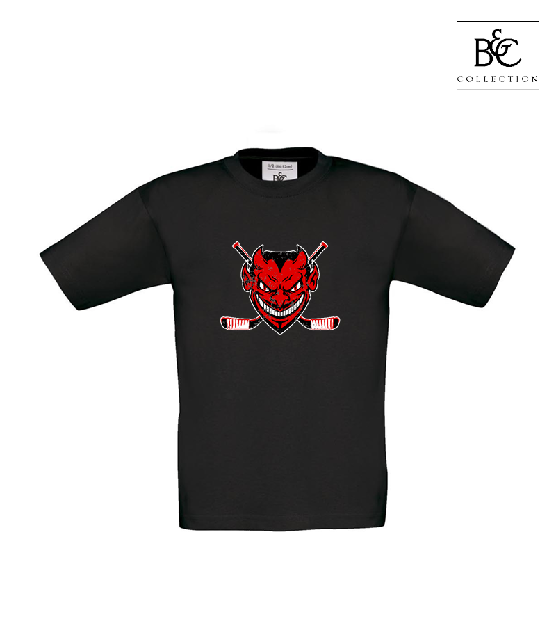 B&C Kinder T-Shirt Black "Uwe Frontprint"