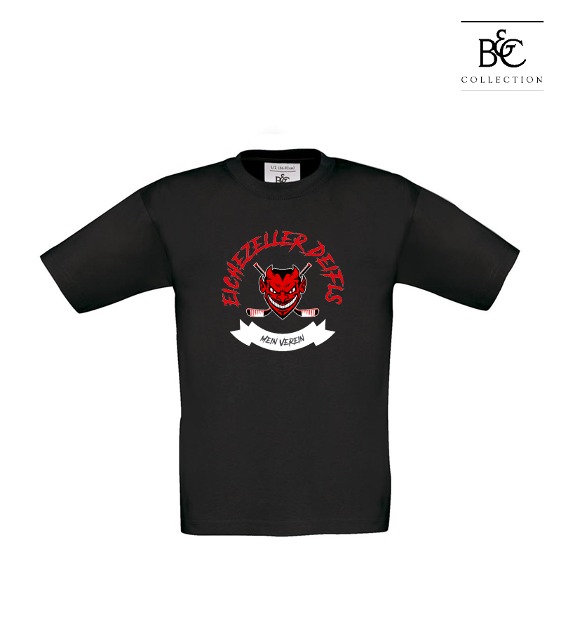B&C Kinder T-Shirt Black "Bono"
