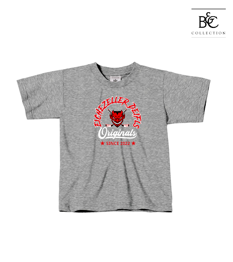 B&C Kinder T-Shirt Sports Grey "Jacob"
