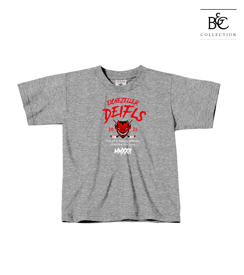 B&C Kinder T-Shirt Sports Grey "Isack"