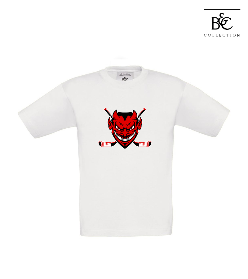 B&C Kinder T-Shirt White "Anton Frontprint"