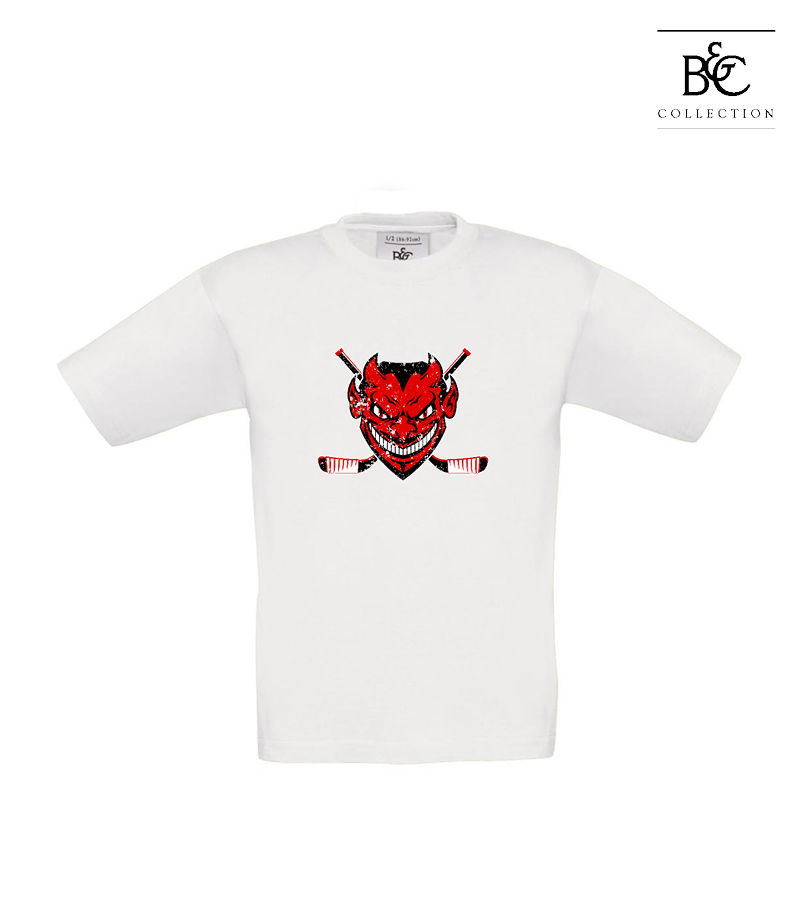 B&C Kinder T-Shirt White "Uwe Frontprint"