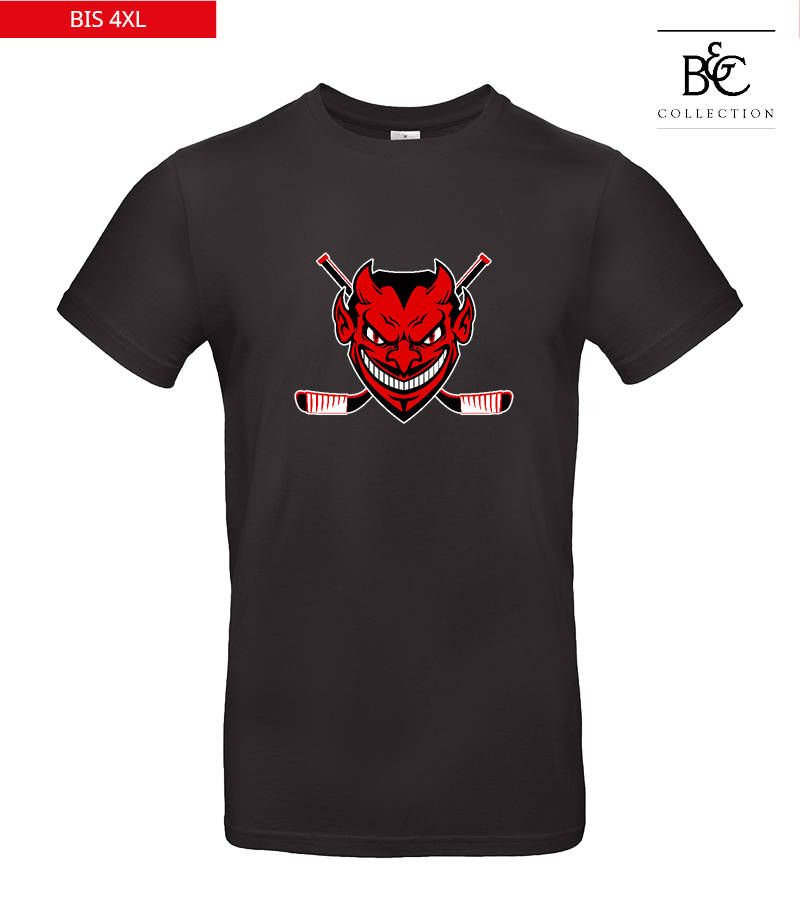 B&C Herren T-Shirt Black "Anton Frontprint"