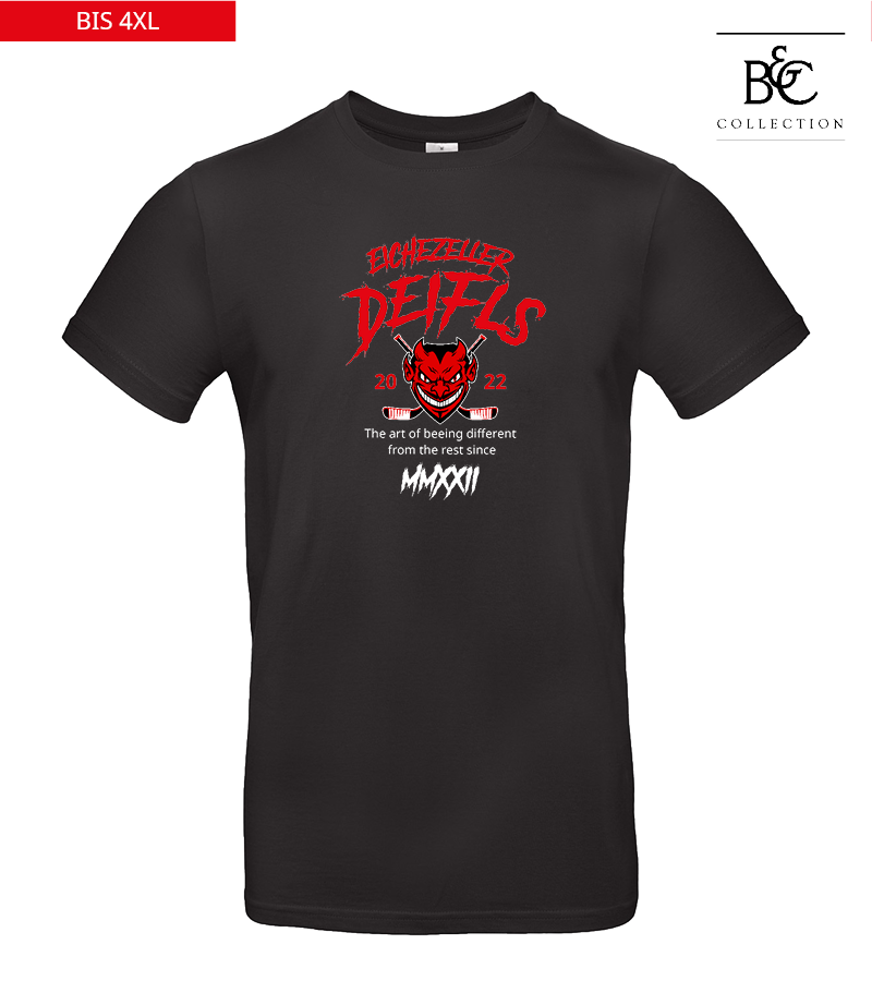 B&C Herren T-Shirt Black "Isack"
