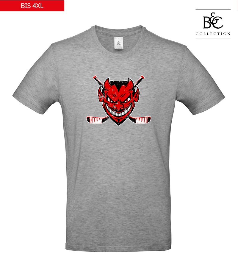 B&C Herren T-Shirt Sports Grey "Uwe Frontprint"