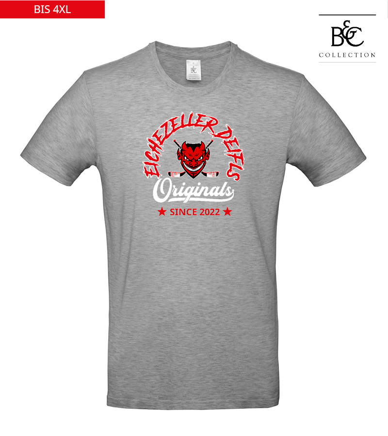 B&C Herren T-Shirt Sports Grey "Jacob"