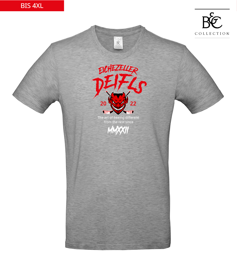 B&C Herren T-Shirt Sports Grey "Isack"