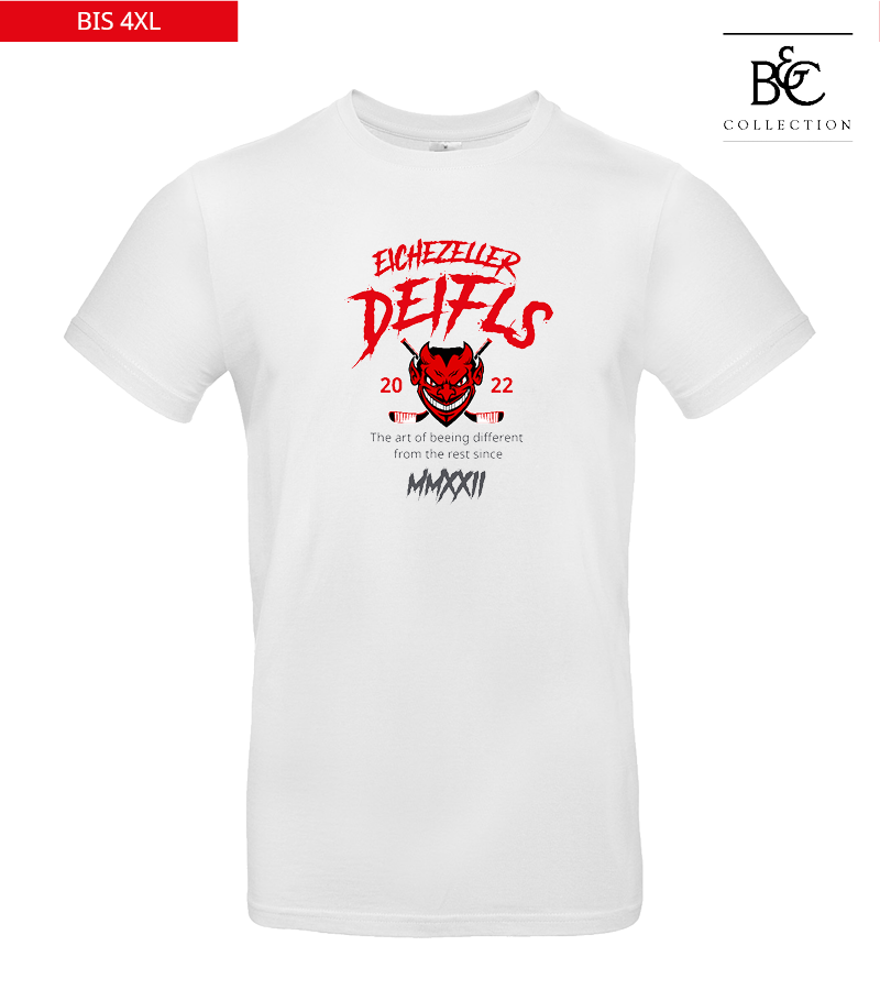 B&C Herren T-Shirt White "Isack"