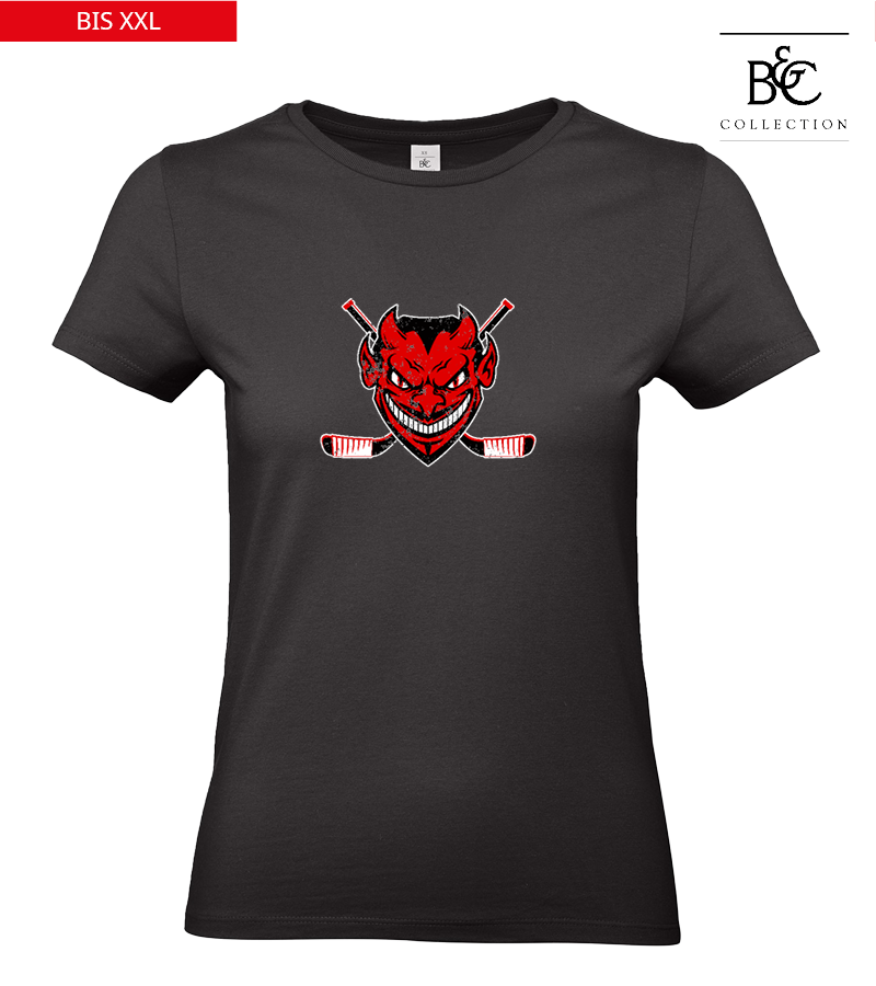 B&C Damen T-Shirt Black "Uwe Frontprint"
