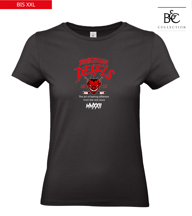 B&C Damen T-Shirt Black "Isack"