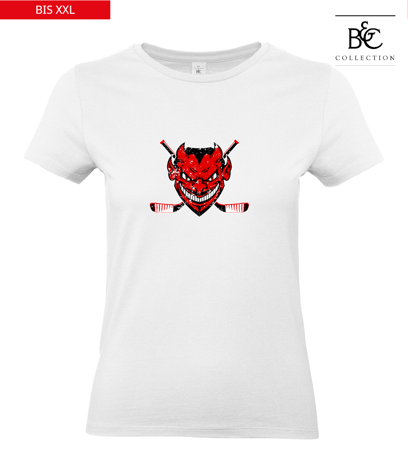 B&C Damen T-Shirt White "Uwe Frontprint"