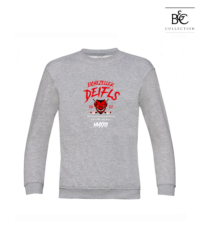B&C Kinder Sweatshirt Heather Grey "Isack"