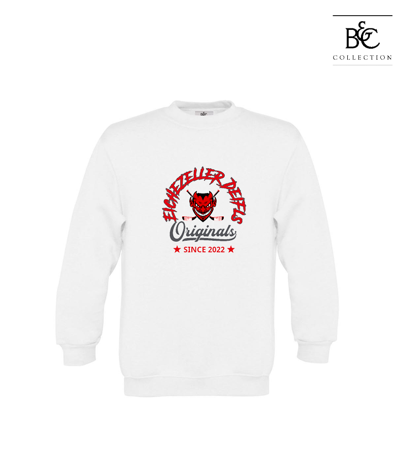 B&C Kinder Sweatshirt White "Jacob"