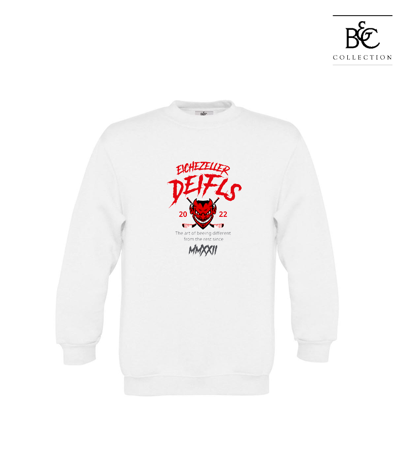 B&C Kinder Sweatshirt White "Isack"