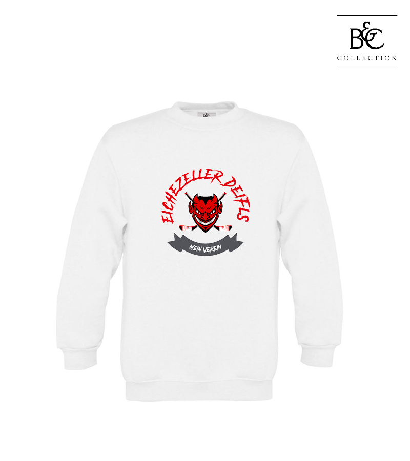 B&C Kinder Sweatshirt White "Bono"