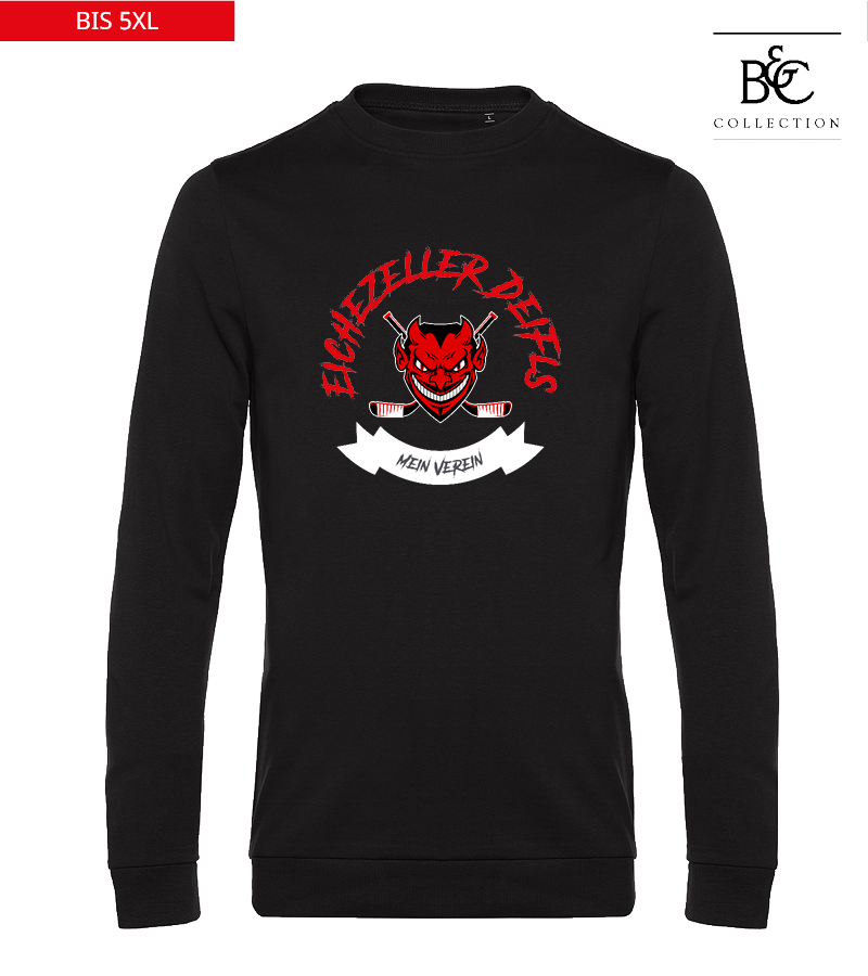B&C Herren Sweatshirt Black Pure "Bono"