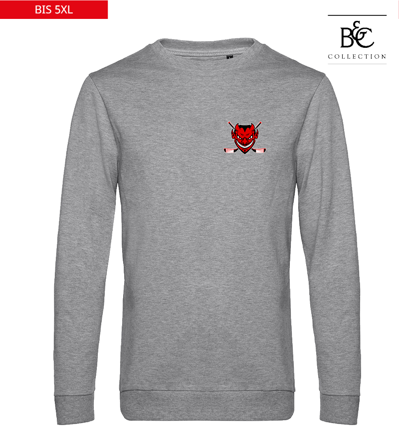 B&C Herren Sweatshirt Heather Grey "Anton"