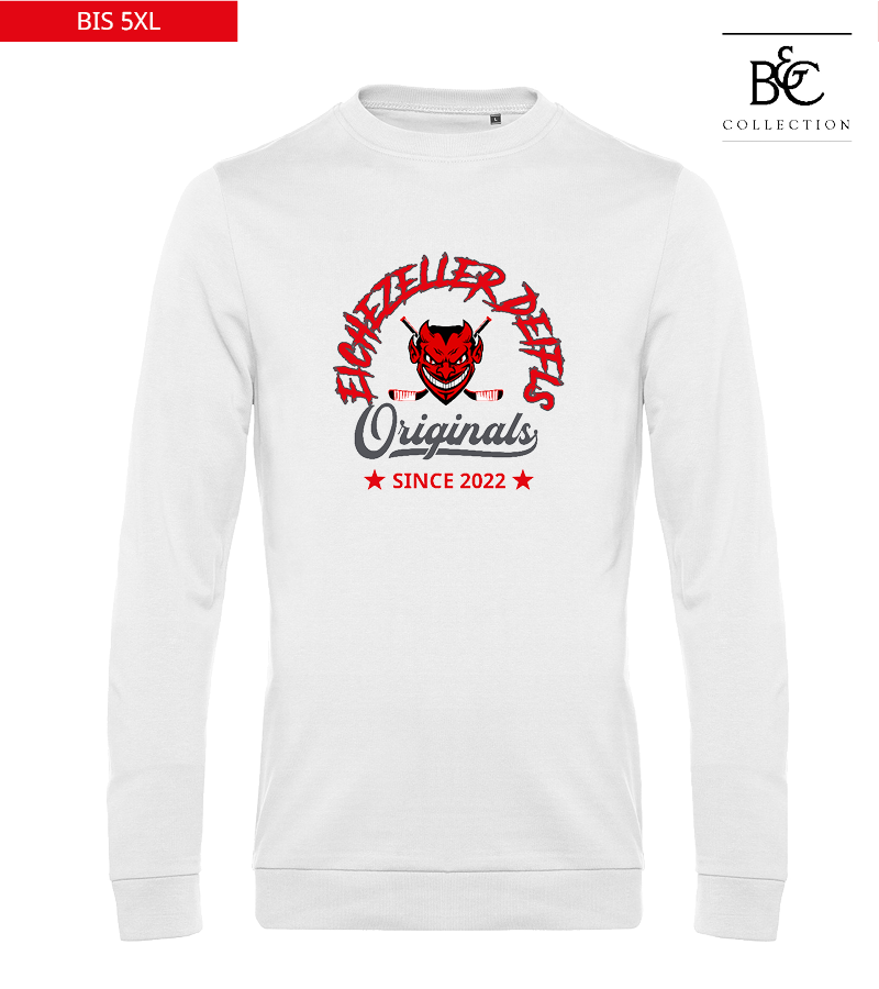 B&C Herren Sweatshirt White "Jacob"
