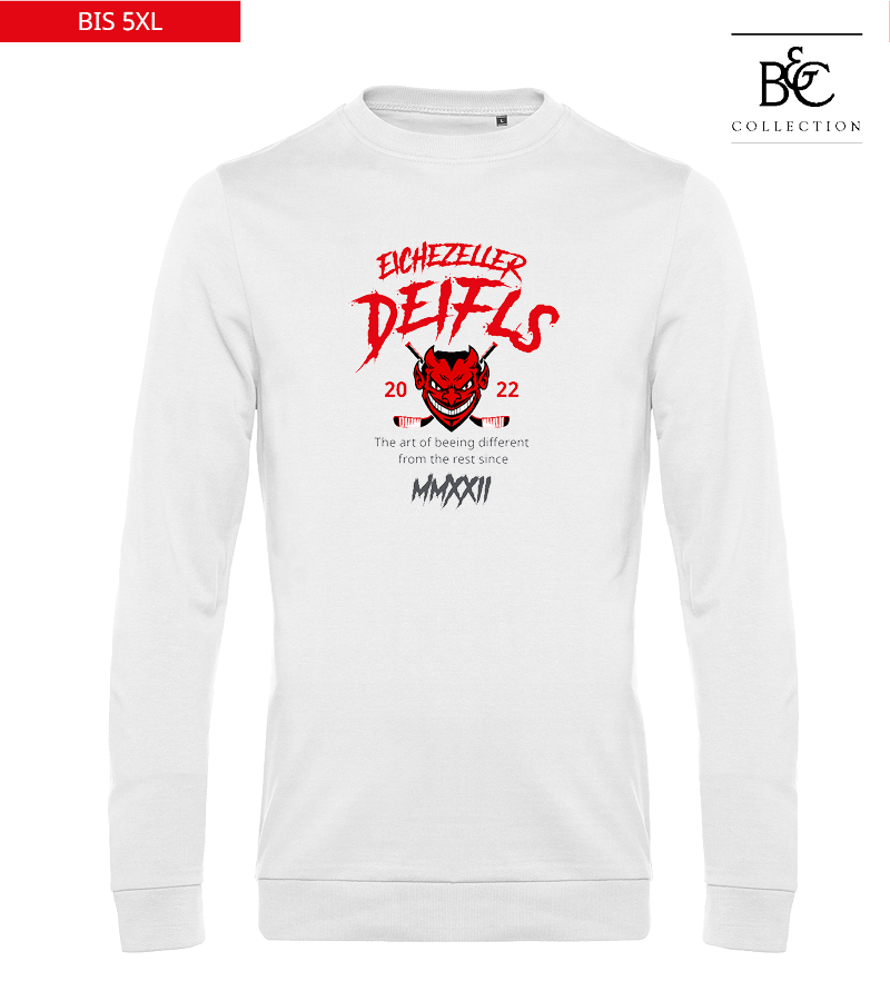 B&C Herren Sweatshirt White "Isack"