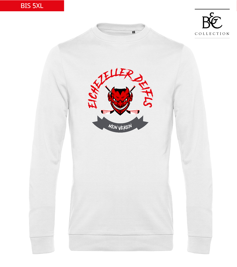 B&C Herren Sweatshirt White "Bono"