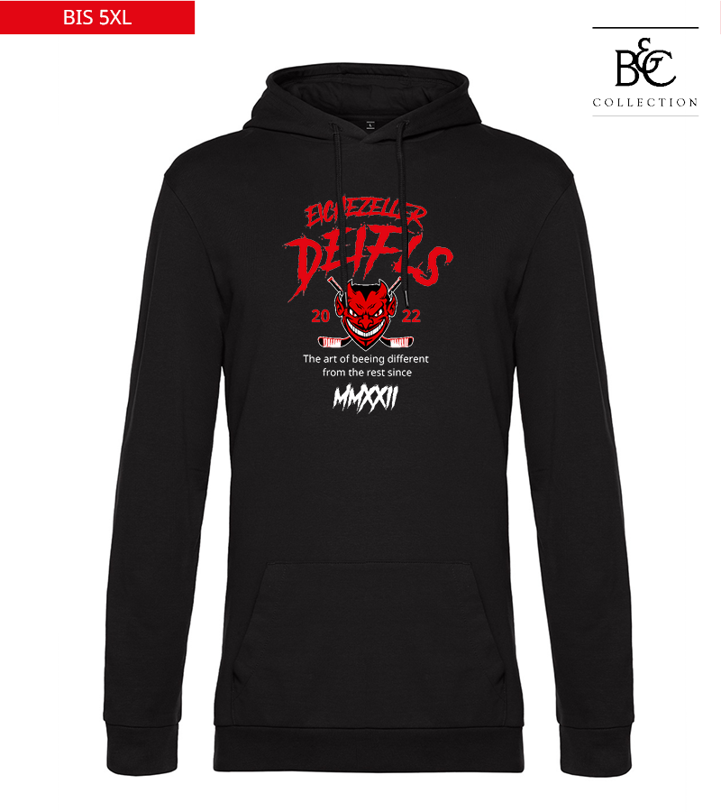 B&C Herren Hoodie Black Pure "Isack"