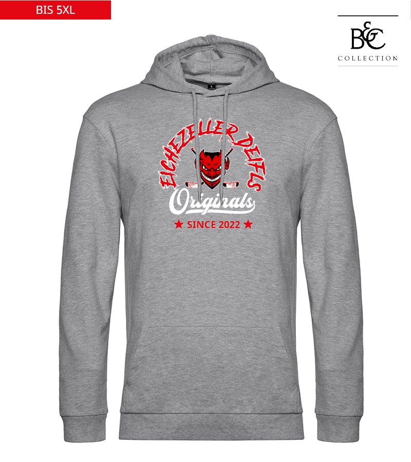 B&C Herren Hoodie Heather Grey "Jacob"