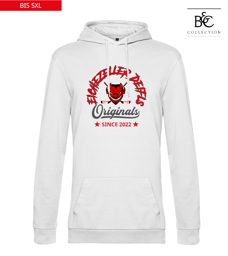 B&C Herren Hoodie White "Jacob"