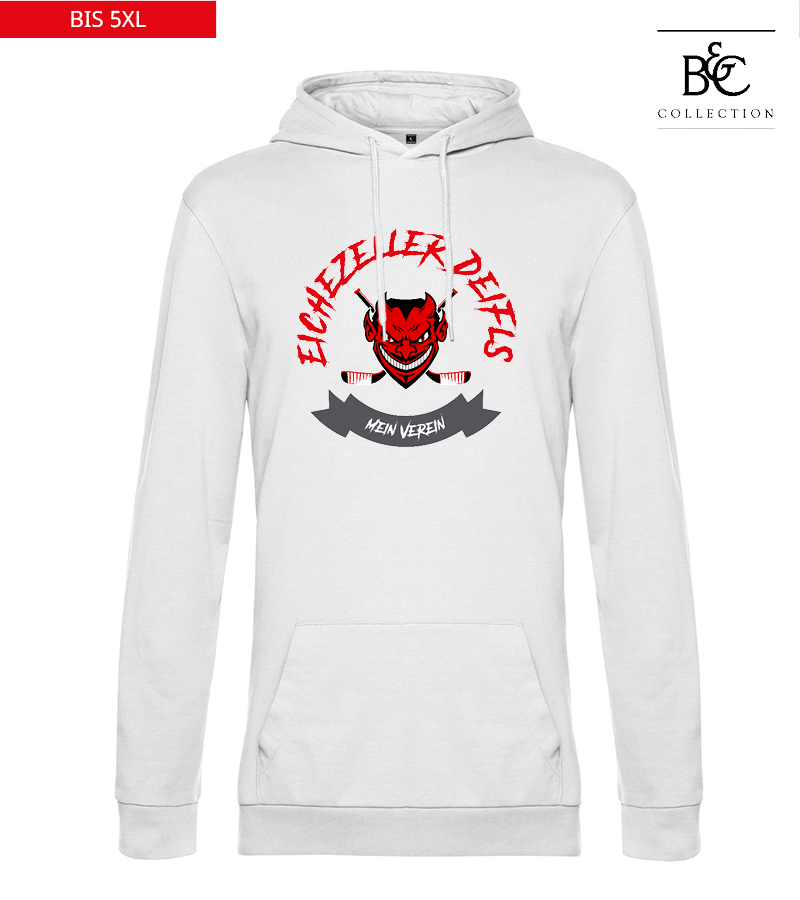 B&C Herren Hoodie White "Bono"