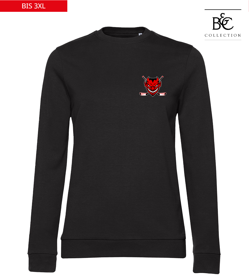 B&C Damen Sweatshirt Black Pure "Anton"