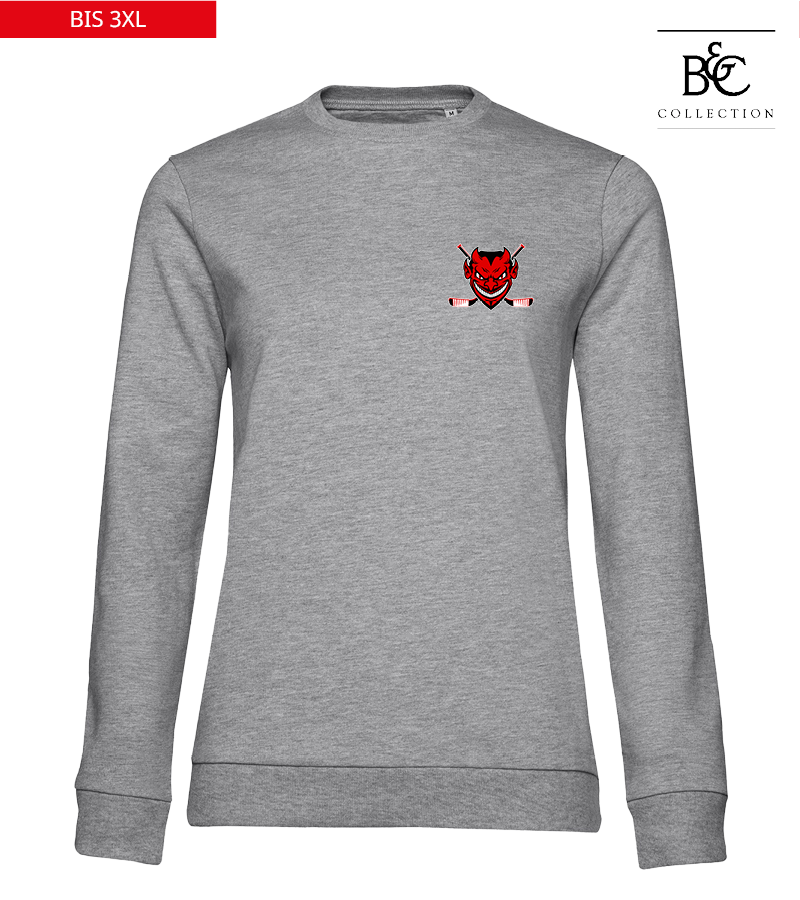 B&C Damen Sweatshirt Heather Grey "Anton"
