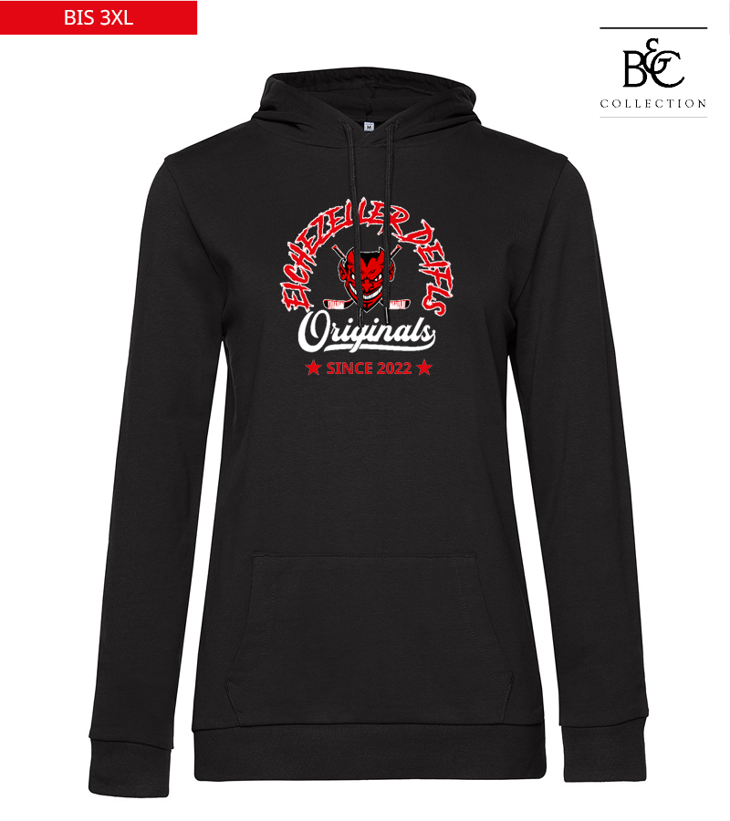 B&C Damen Hoodie Black Pure "Jacob"