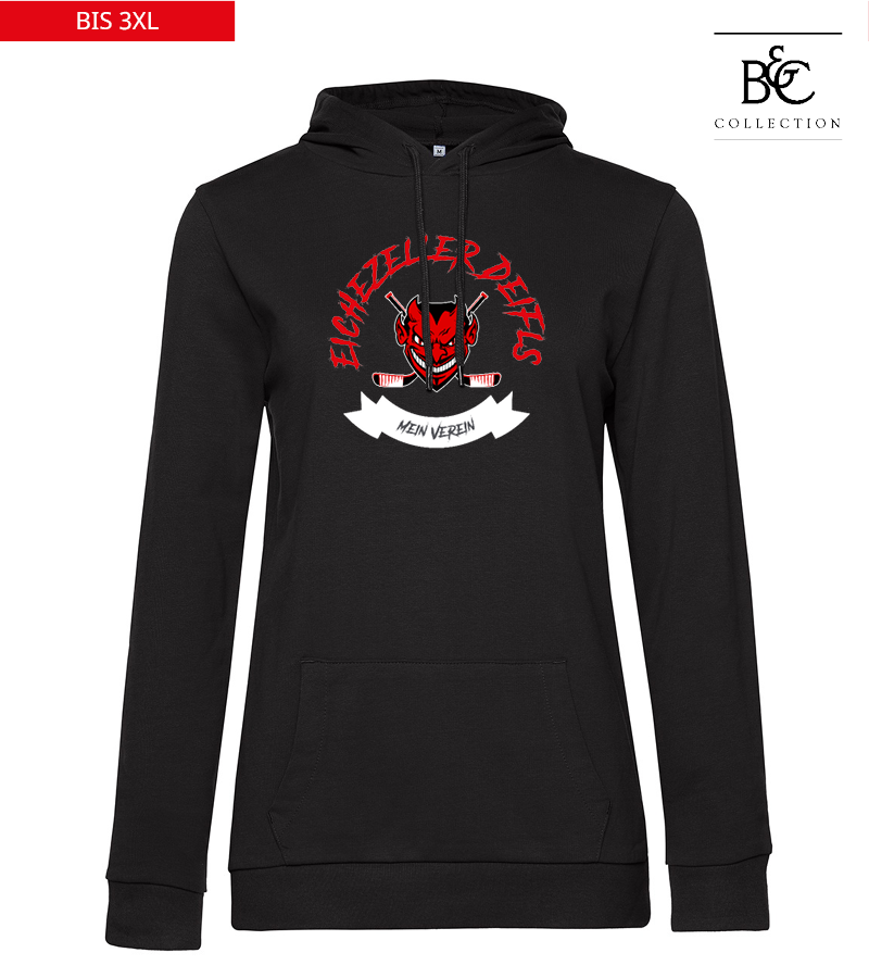 B&C Damen Hoodie Black Pure "Bono"
