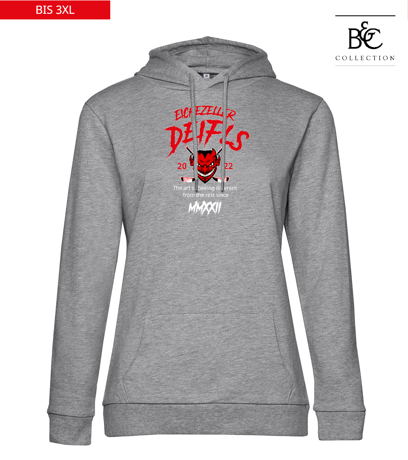 B&C Damen Hoodie Heather Grey "Isack"