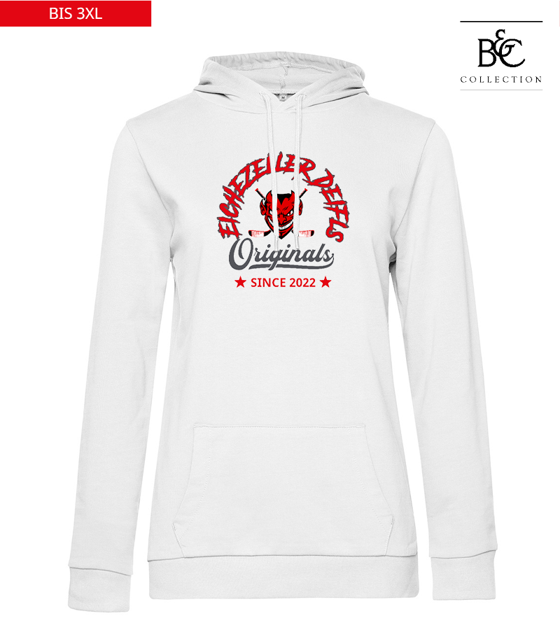 B&C Damen Hoodie White "Jacob"