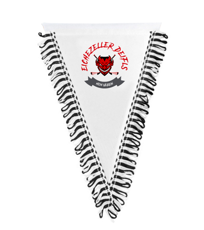 Wimpel dreieckig Black White "Bono"