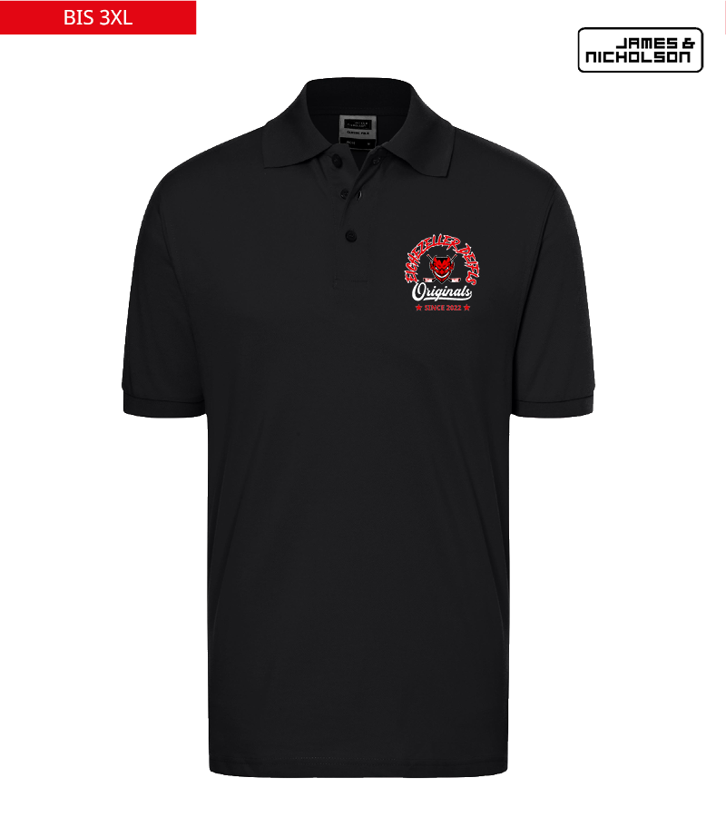 J+N Herren Polo-Shirt Black "Jacob"