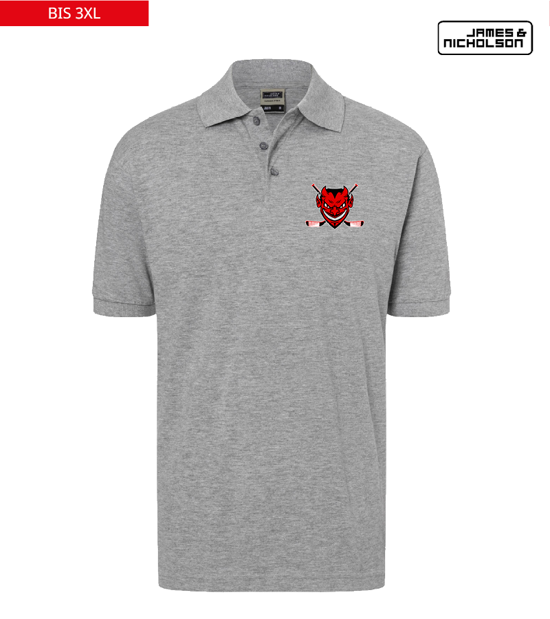 J+N Herren Polo-Shirt Heather Grey "Anton"