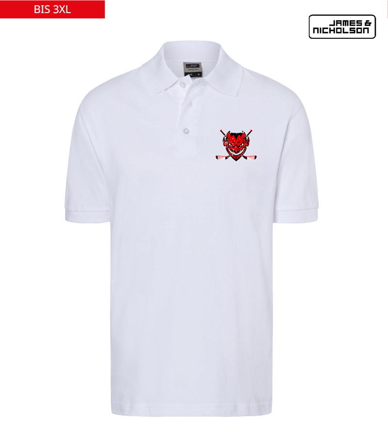 J+N Herren Polo-Shirt White "Uwe"