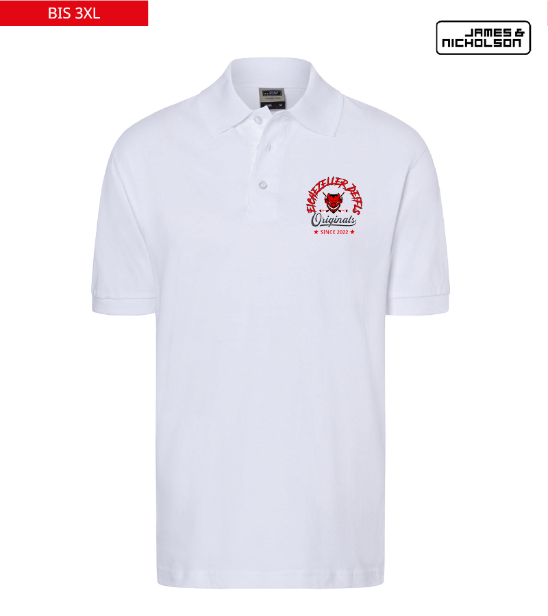 J+N Herren Polo-Shirt White "Jacob"