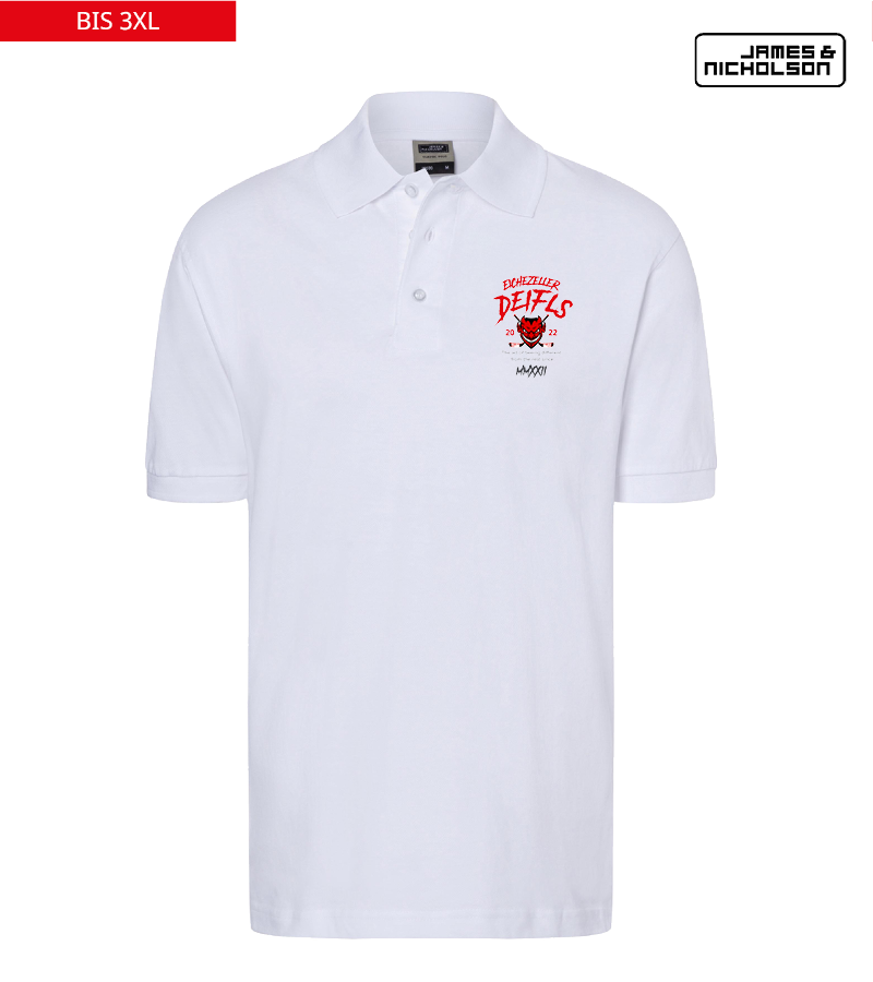 J+N Herren Polo-Shirt White "Isack"