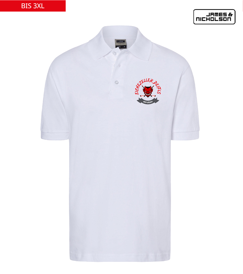 J+N Herren Polo-Shirt White "Bono"