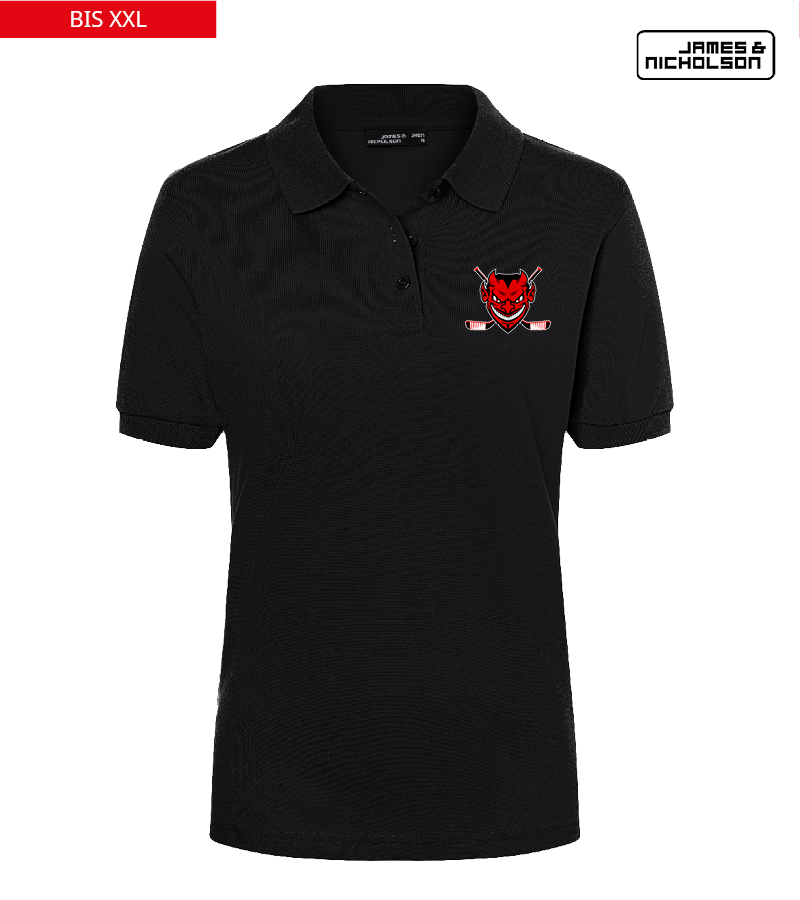 J+N Damen Polo-Shirt Black "Anton"