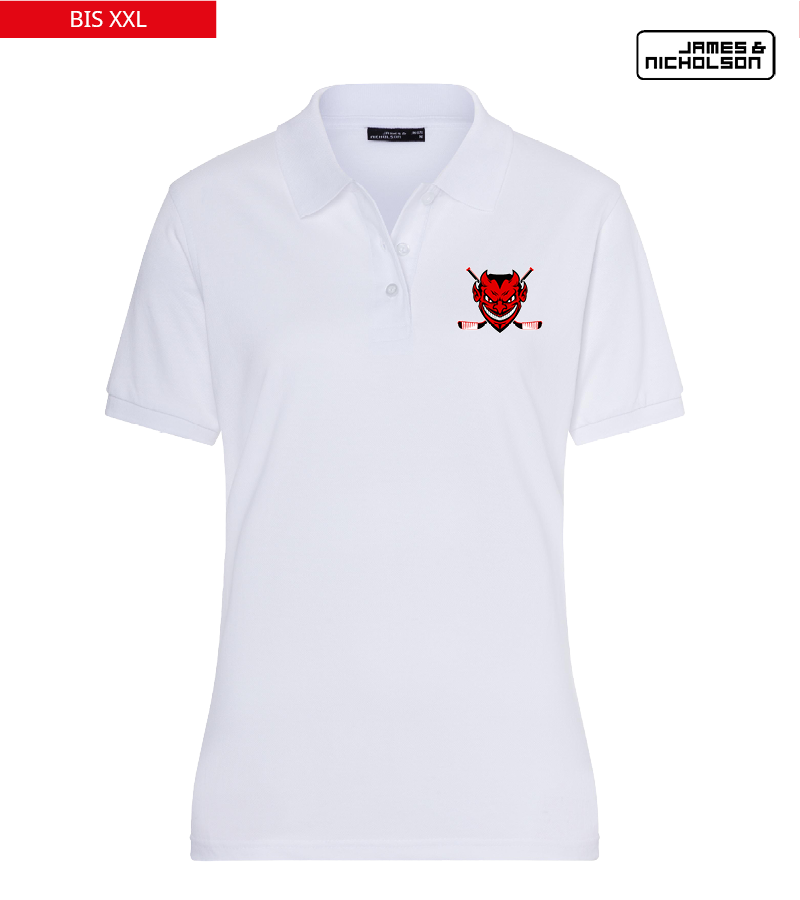 J+N Damen Polo-Shirt White "Anton"