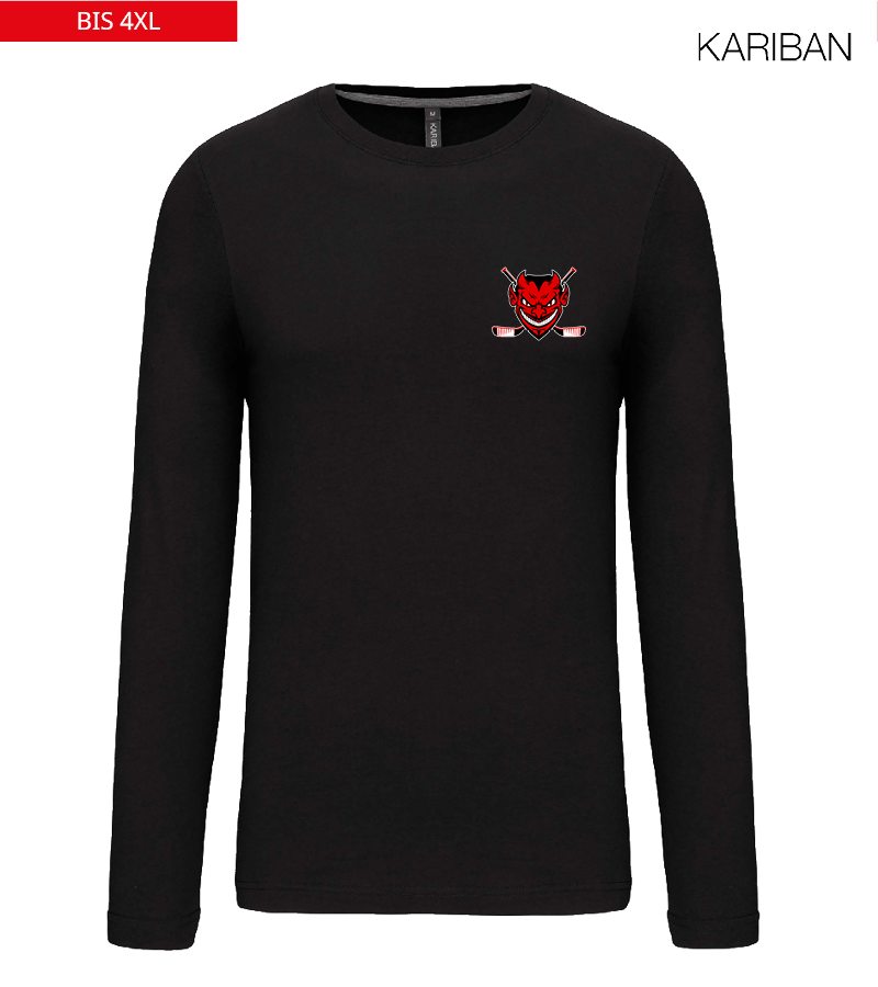 Kariban Herren Langarmshirt Black "Anton"