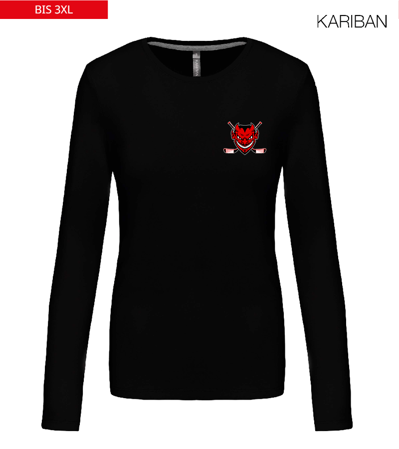 Kariban Damen Langarmshirt Black "Anton"