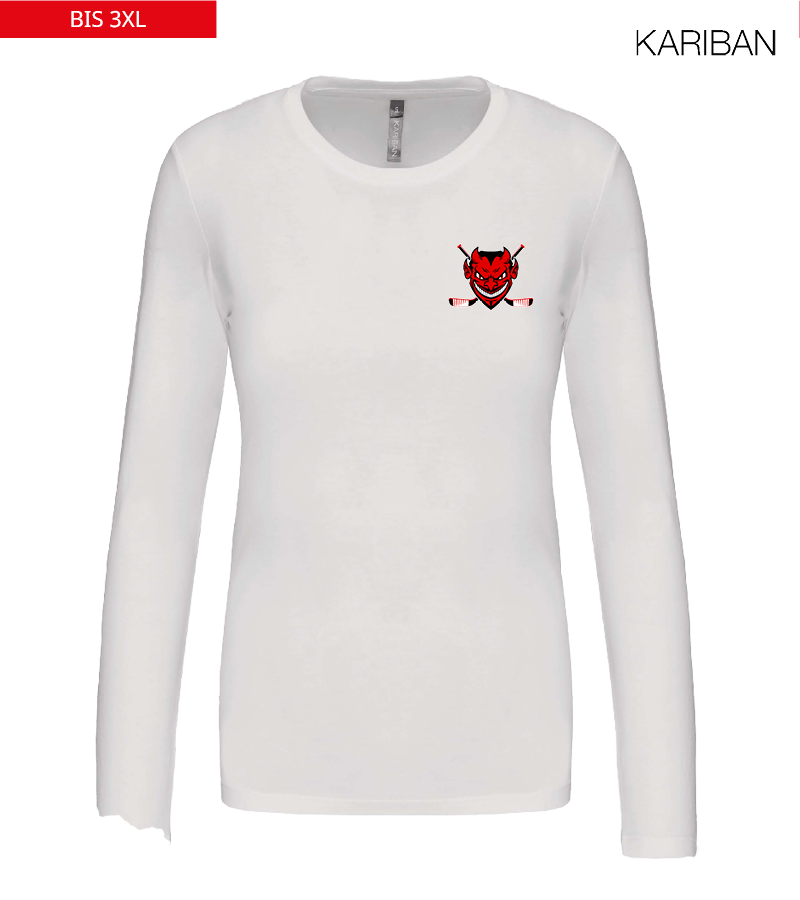 Kariban Damen Langarmshirt White "Anton"