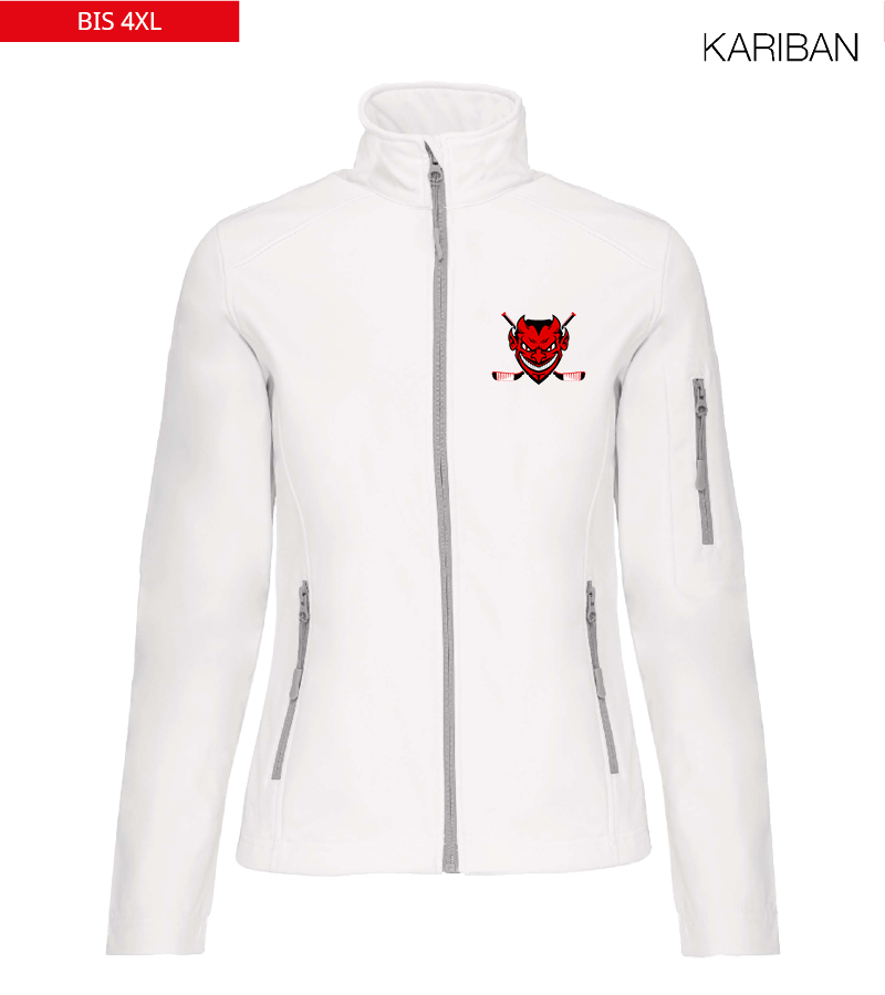 Kariban Damen Softshelljacke White "Anton"
