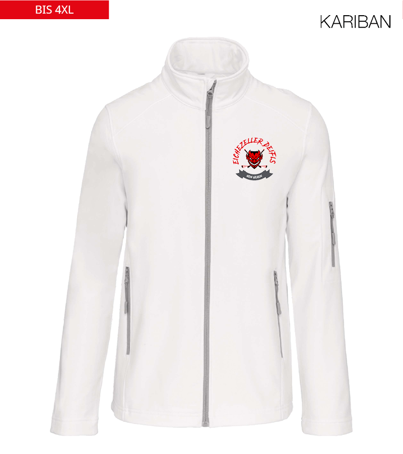 Kariban Herren Softshelljacke White "Bono"