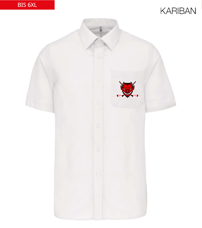 Kariban Herren Kurzarmhemd White "Anton"